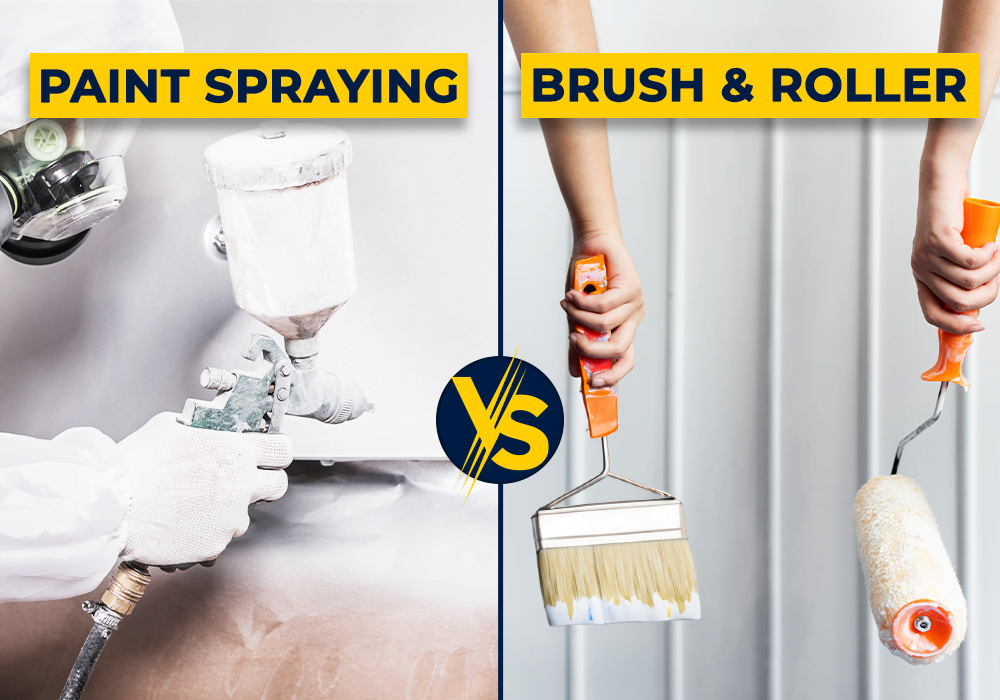 Read more about the article Exterior Home Painting: Paint Spraying Vs. Brush & Roller